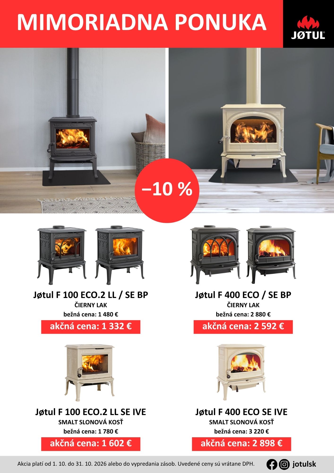 Mimoriadna ponuka Jotul 1.10.-31.10.2026 str.1